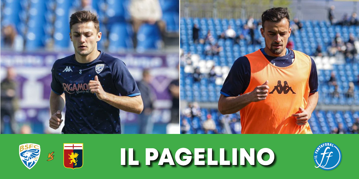 Pagellino di Brescia-Genoa