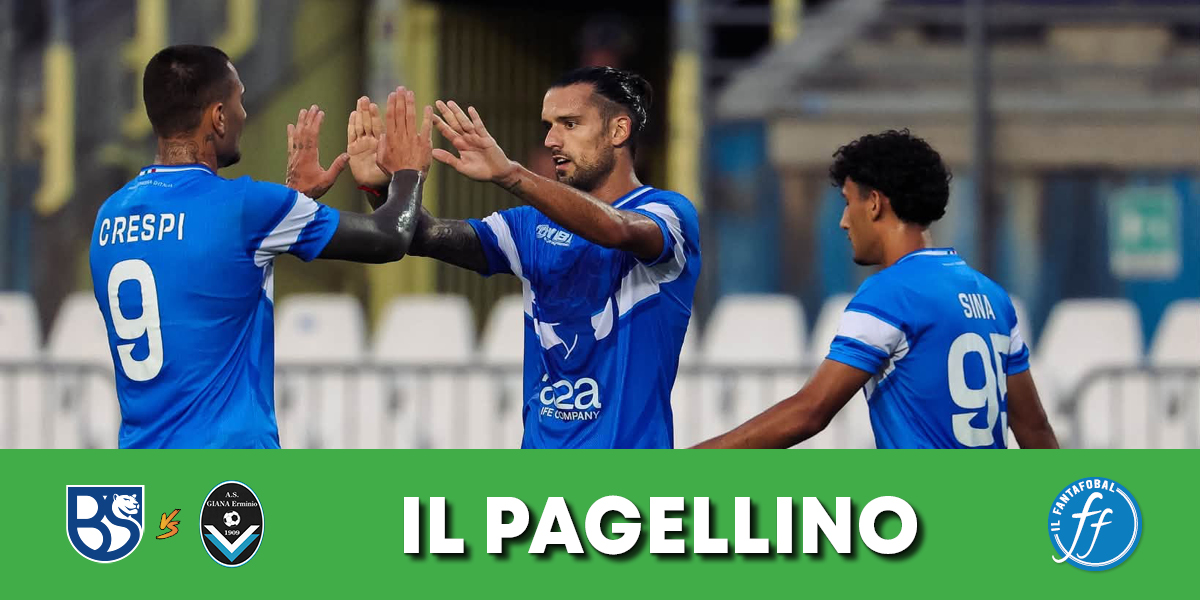 Pagellino di U.Brescia-Giana E. Pagellino di U.Brescia-Giana E.